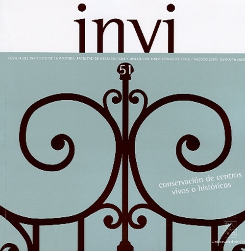 											Ver Vol. 19 Núm. 51 (2004): Conservación de Centros Vivos o Históricos
										