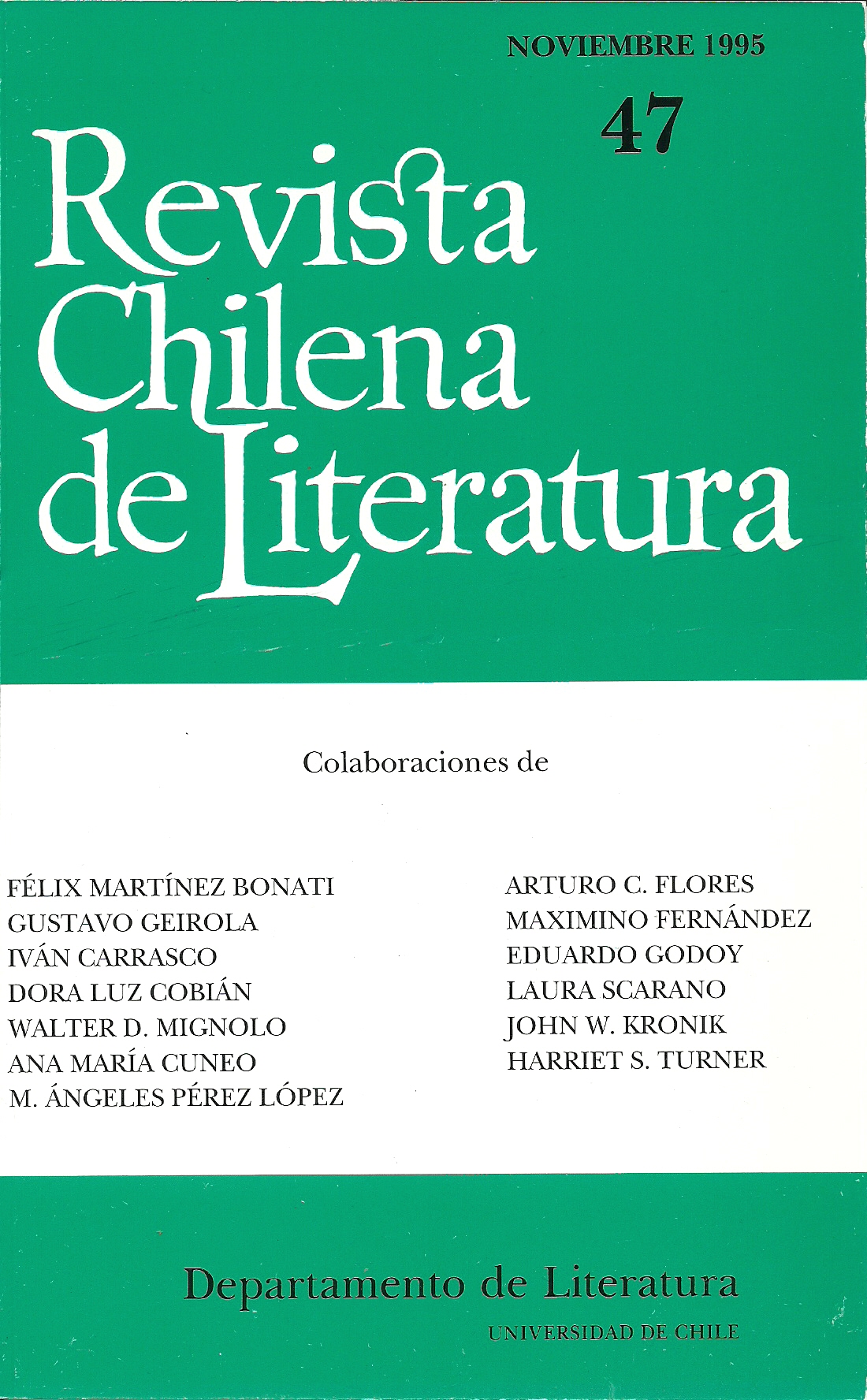 												Visualizar n. 47 (1995): Noviembre
											